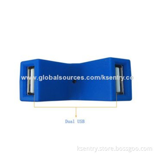 Dual USB Ports Colorful In-car charger with 2.1A Output